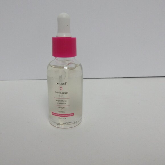 Dermasil Face Serum Oil - Virgin Marula, Ceramides 1fl Oz smooth&Restore NEW - Picture 2 of 4